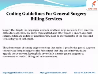 coding guidelines for general surgery billing