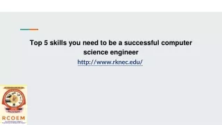 Top 5 Skills you need to be a a successfull computerscience engineer