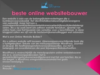 beste online websitebouwer