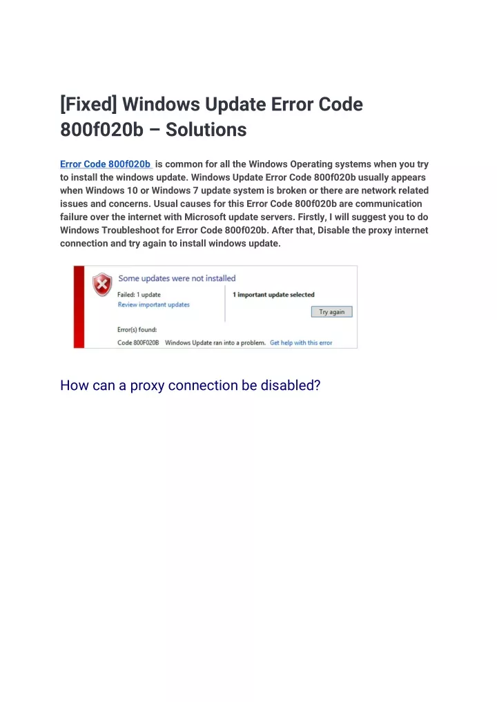 fixed windows update error code 800f020b solutions