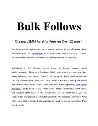 Bulk Follows 2