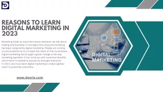 Reasons to learn digital marketing in 2023