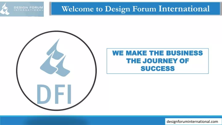 welcome to design forum international