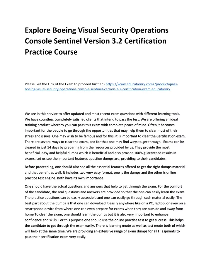 explore boeing visual security operations console