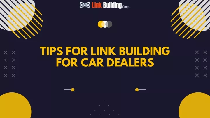 tips for link building for car dealers