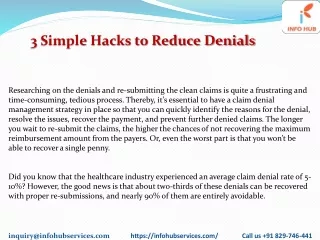 3 simple hacks to reduce denials