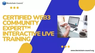 Certified Web3 Community Expert™ Interactive Live Training| Blockchain Council