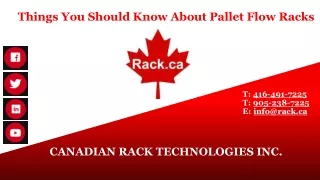Things You Should Know About Pallet Flow Racks