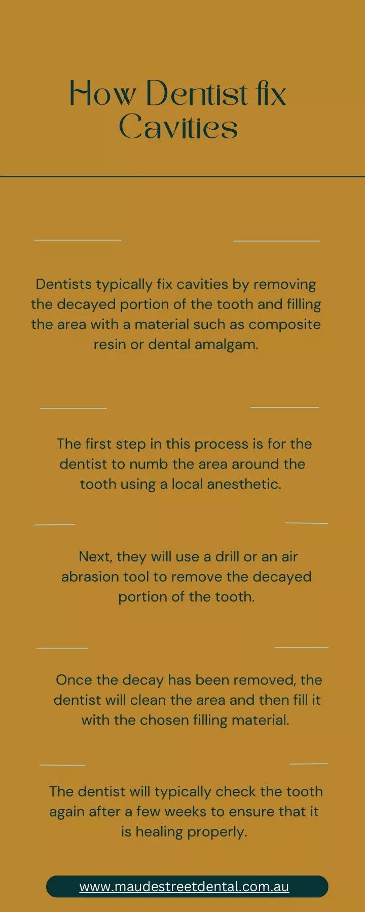 how dentist fix cavities