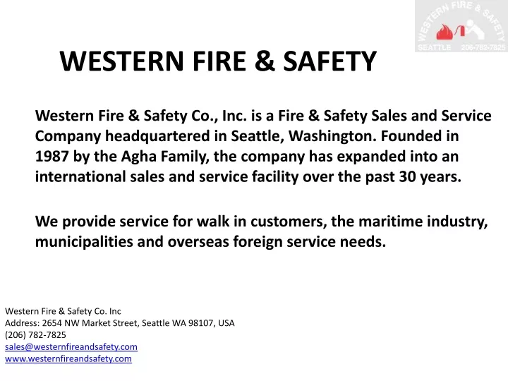 western fire safety