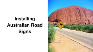 Installing Australian Road Signs