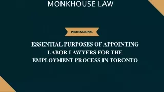 Essential Purposes Of Appointing Labor Lawyers For The Employment Process in Toronto
