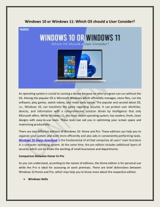 windows 10 or windows 11 which os should a user