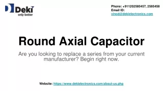 round axial capacitor