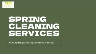 Searching the Best Cleaning services Singapore