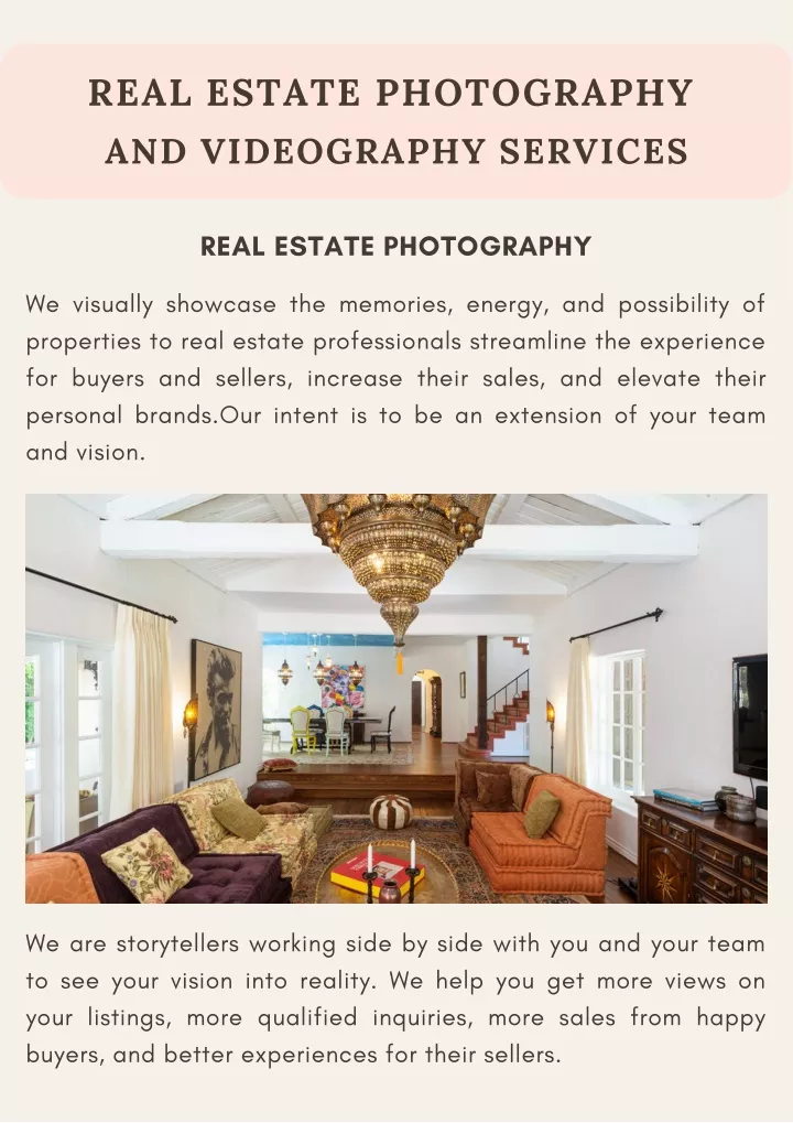 real estate photography and videography services