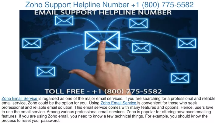 zoho support helpline number 1 800 775 5582