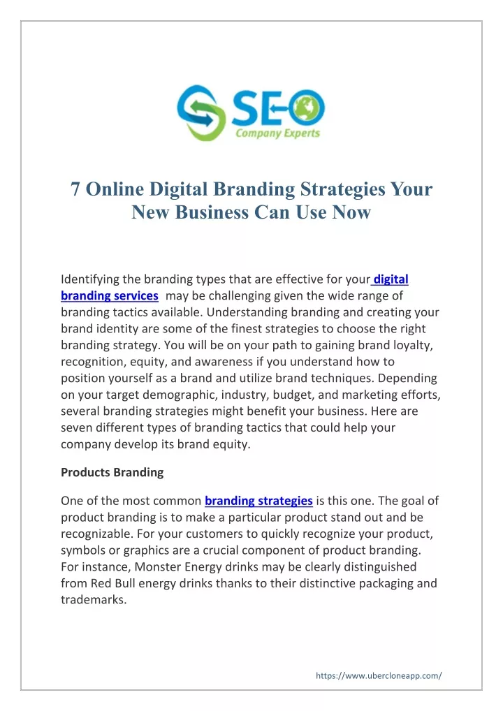 7 online digital branding strategies your