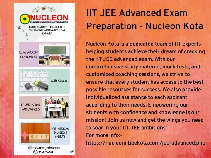 Ppt Iit Jee Advanced Exam Preparation Nucleon Kota Powerpoint