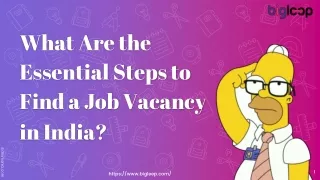 What Are the Essential Steps to Find a Job Vacancy  in India_