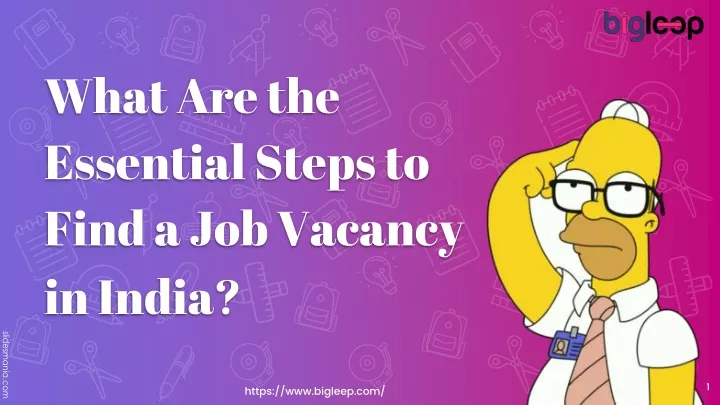 what are the essential steps to find a job vacancy in india