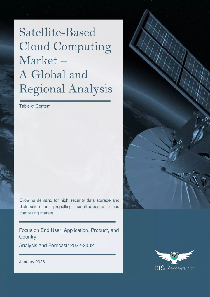 satellite based cloud computing market a global