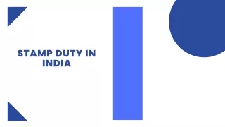 Stamp Duty in India