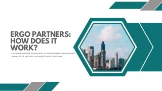 ergo partners how does it work at ergo partners