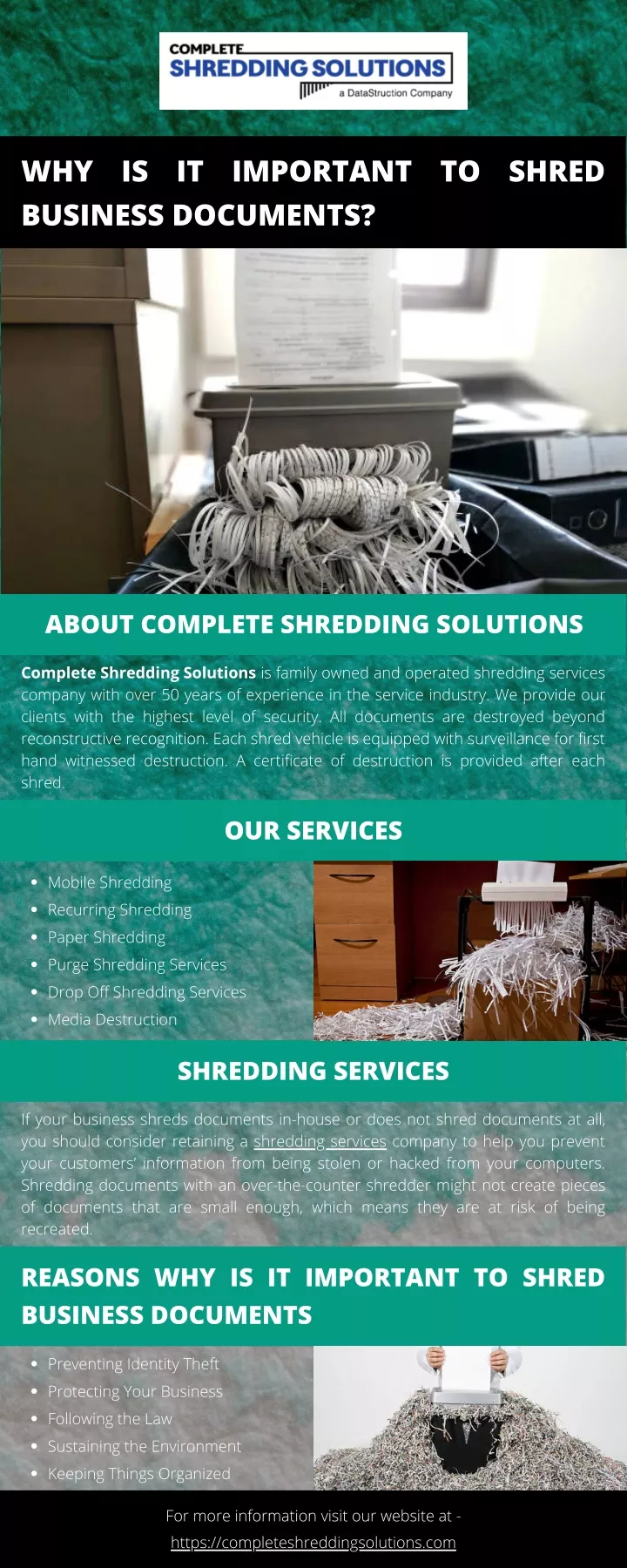why is it important to shred business documents