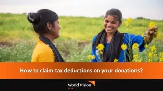 How to claim tax deductions on your donations?