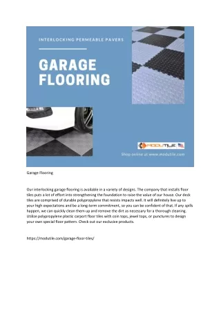 garage flooring