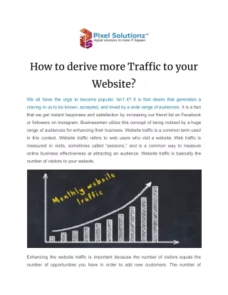 how to derive more tra c to your