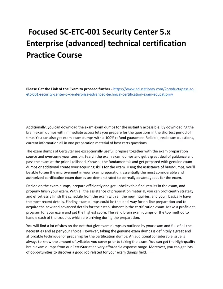 focused sc etc 001 security center 5 x enterprise