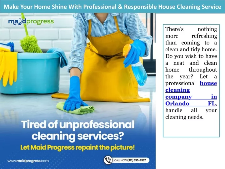 make your home shine with professional responsible house cleaning service