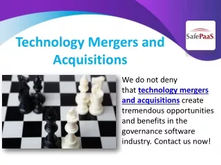 technology mergers and acquisitions