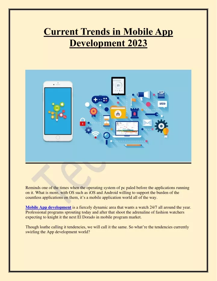 current trends in mobile app development 2023