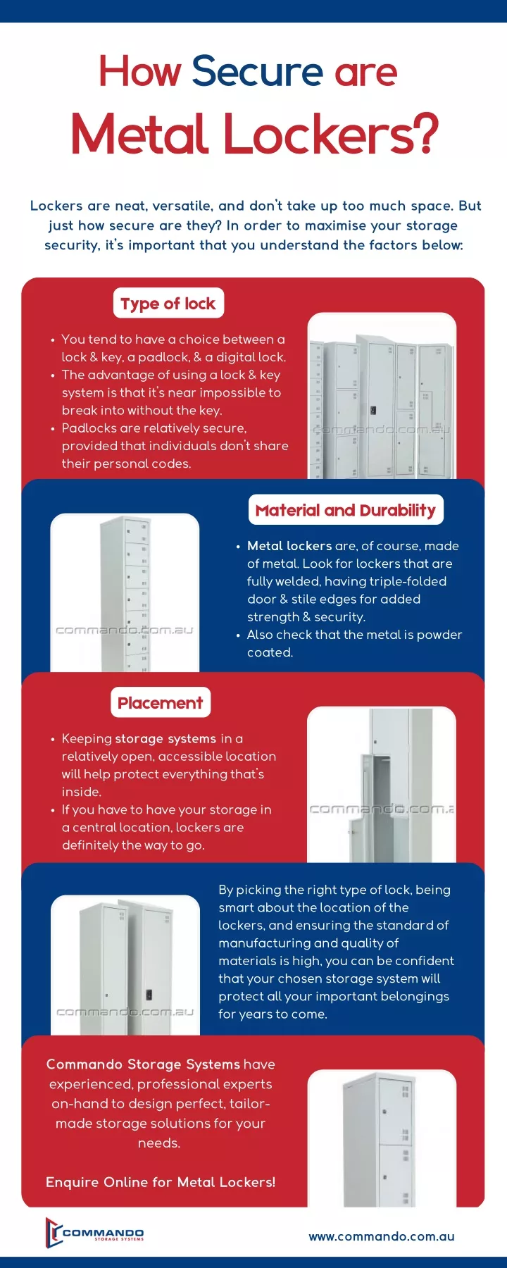 how secure are metal lockers