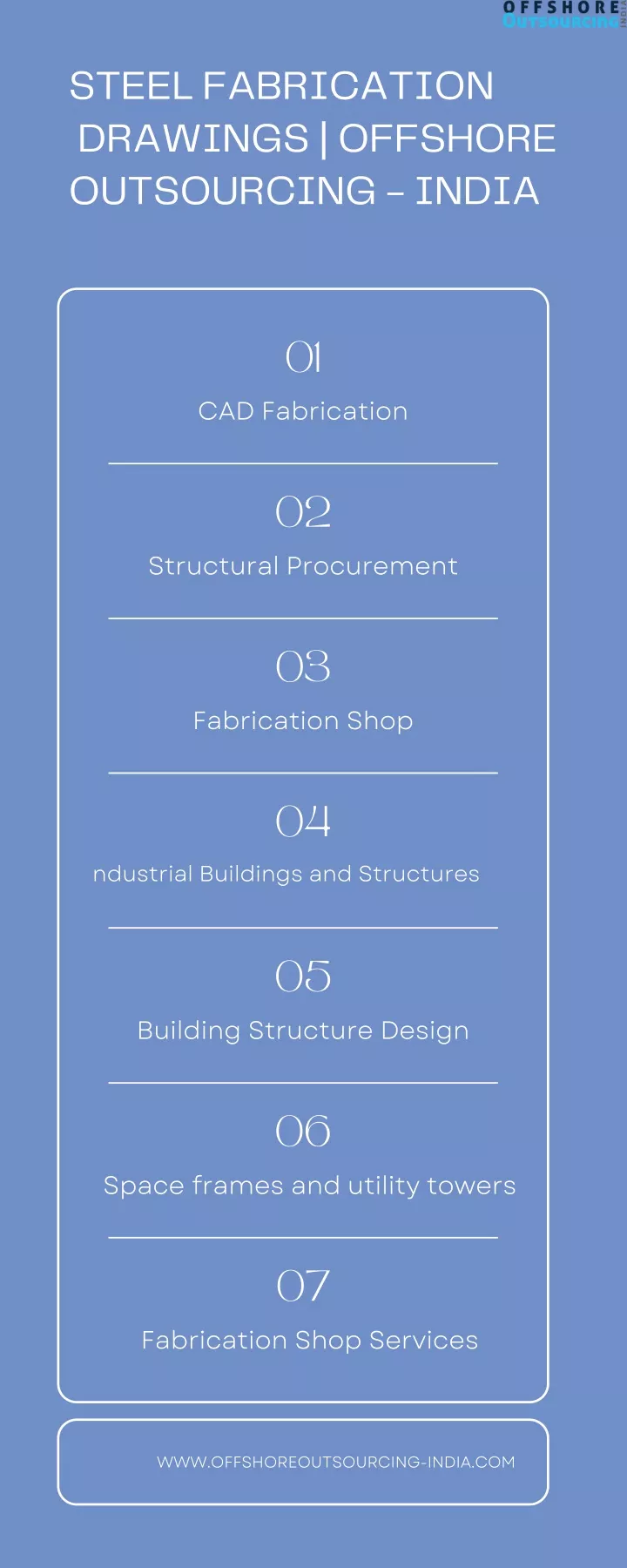 steel fabrication drawings offshore outsourcing