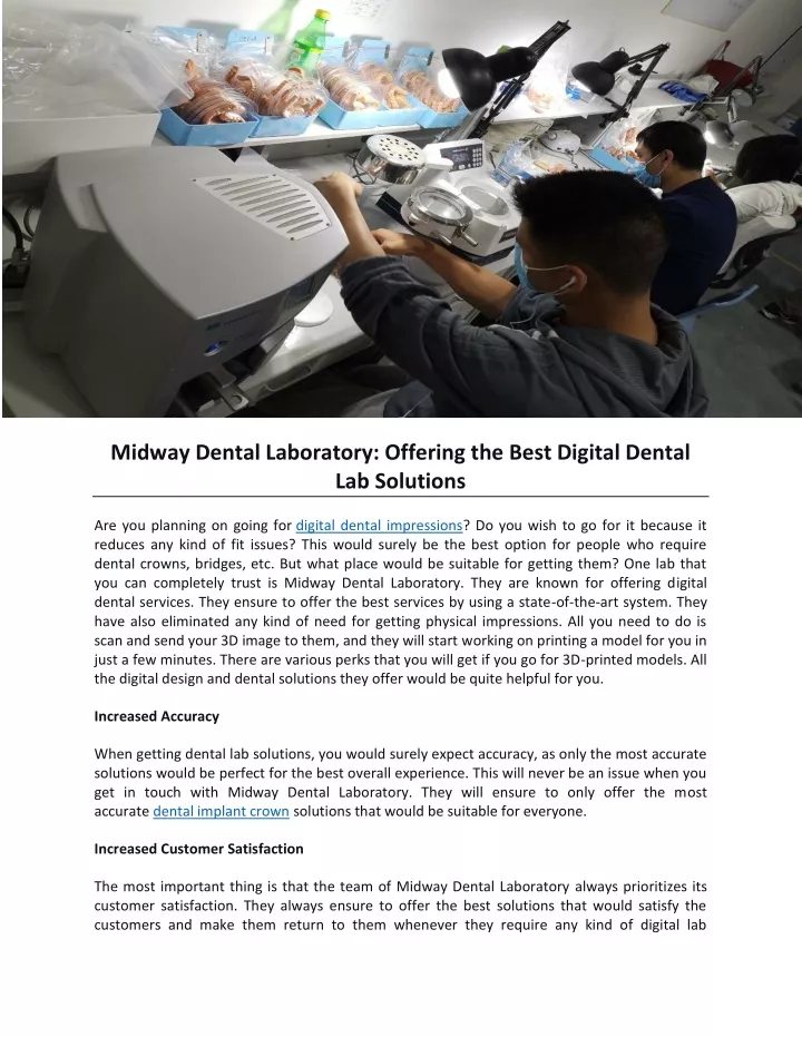midway dental laboratory offering the best