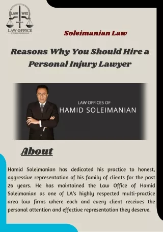 Reasons Why You Should Hire a Personal Injury Lawyer