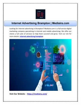looking for internet advertising in brampton