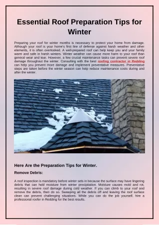 essential roof preparation tips for winter