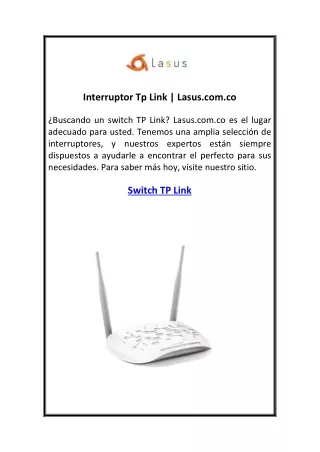 interruptor tp link lasus com co
