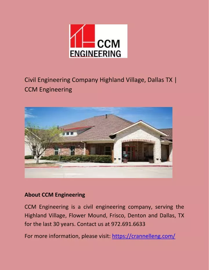 civil engineering company highland village dallas