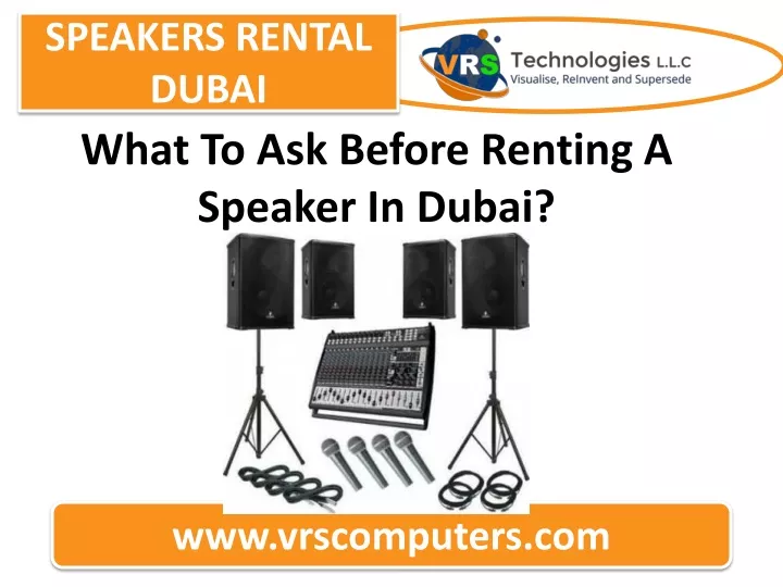 speakers rental dubai