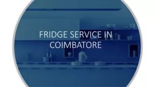 Fridge repair service in Coimbatore