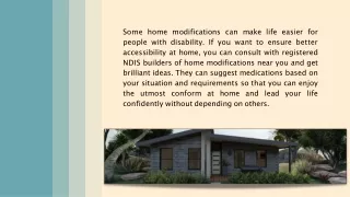 NDIS Builders for Brilliant Home Modification Ideas in Australia