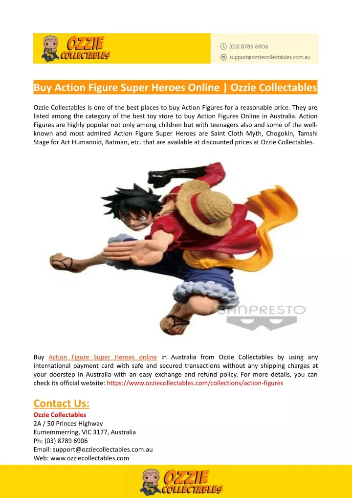 buy action figure super heroes online ozzie