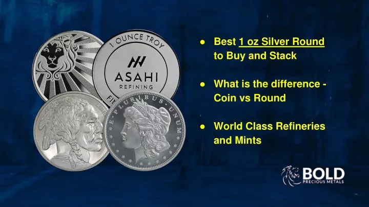 best 1 oz silver round to buy and stack what