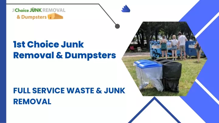 1st choice junk removal dumpsters